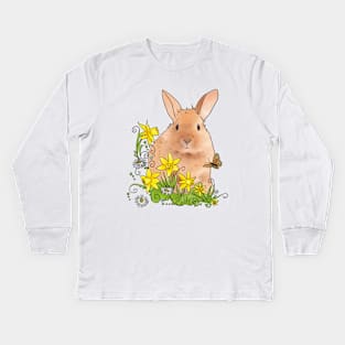 Frühlingshase Kids Long Sleeve T-Shirt